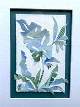 Load image into Gallery viewer, Tropical Leaf Collage in Bamboo 12.5x15