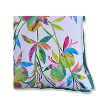 Load image into Gallery viewer, Limonada White/Teal-grey 22x22 pillow