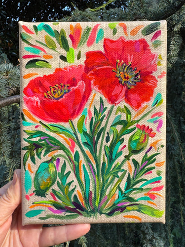 Two Poppies (August Birth Month Flowers)