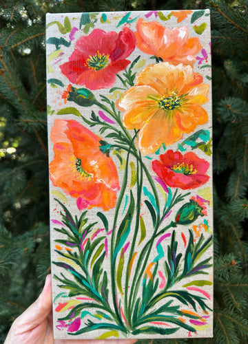 A bunch of Poppies (August Birth Month Flowers)