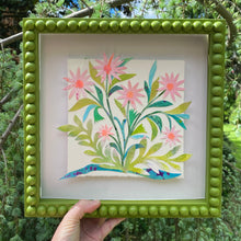 Load image into Gallery viewer, Green and Soft Pink 12x12