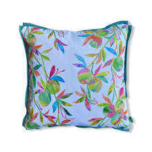 Load image into Gallery viewer, Limonada White/Teal-grey 22x22 pillow